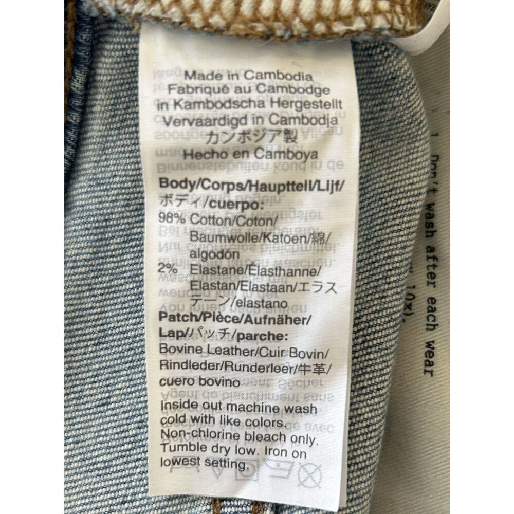 Madewell Slim Demi-Boot Jeans Light Wash Size 25 High Rise - Picture 5 of 13